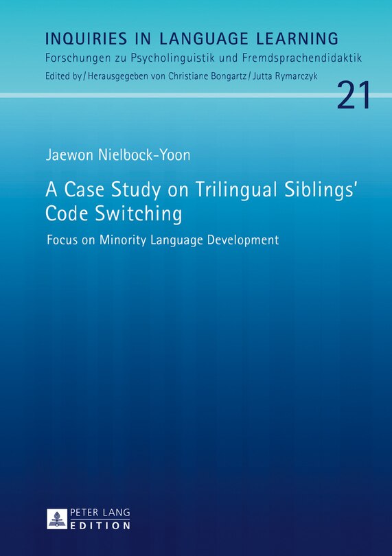 Front cover_A Case Study on Trilingual Siblings' Code Switching