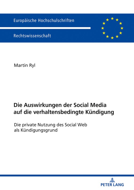 Front cover_Die Auswirkungen der Social Media auf die verhaltensbedingte Kuendigung