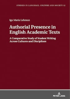 Front cover_Authorial Presence in English Academic Texts