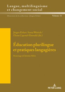 Front cover_&Eacute;ducation plurilingue et pratiques langagi&egrave;res
