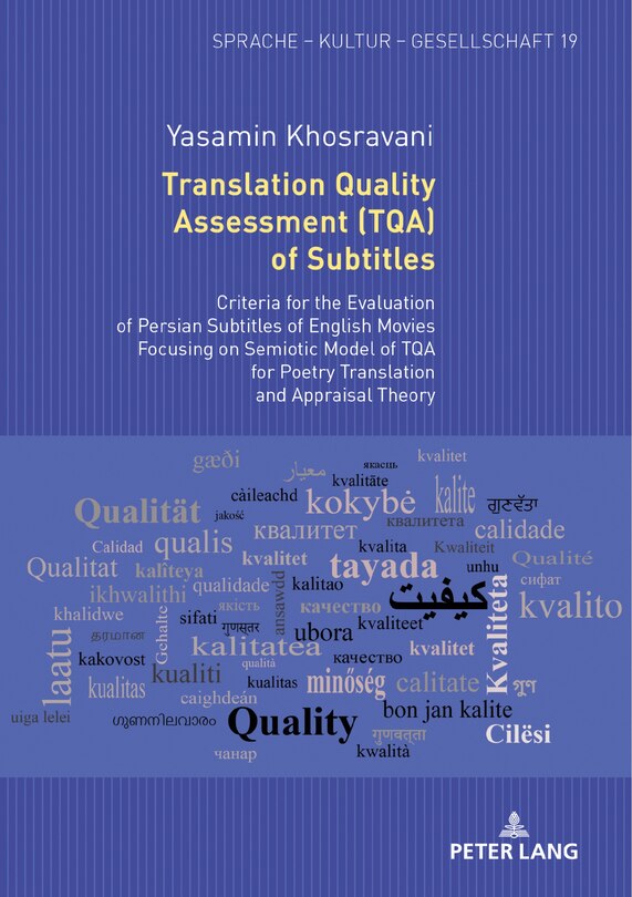 Front cover_Translation Quality Assessment (TQA) of Subtitles
