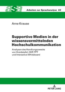 Front cover_Supportive Medien in der wissensvermittelnden Hochschulkommunikation