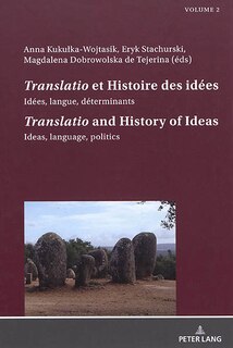 Couverture_«Translatio» et Histoire des idées / «Translatio» and the History of Ideas