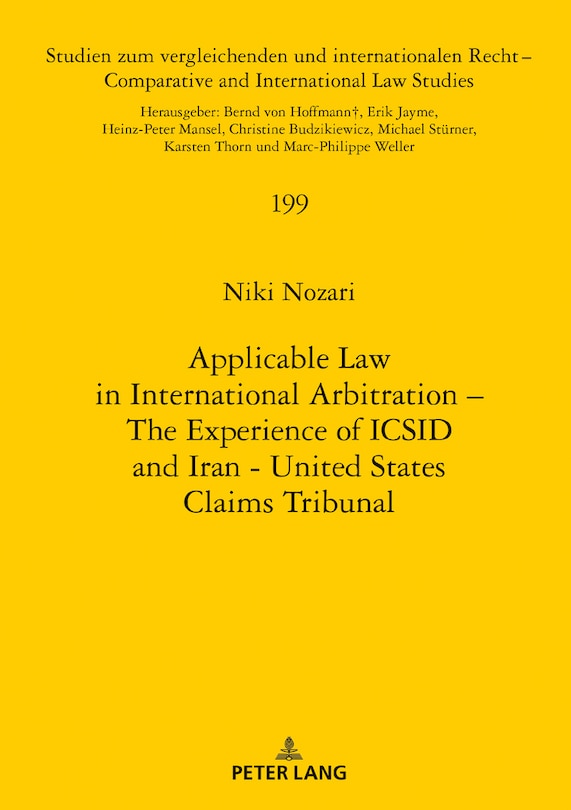 Front cover_Applicable Law in International Arbitration - The Experience of ICSID and Iran-United States Claims Tribunal