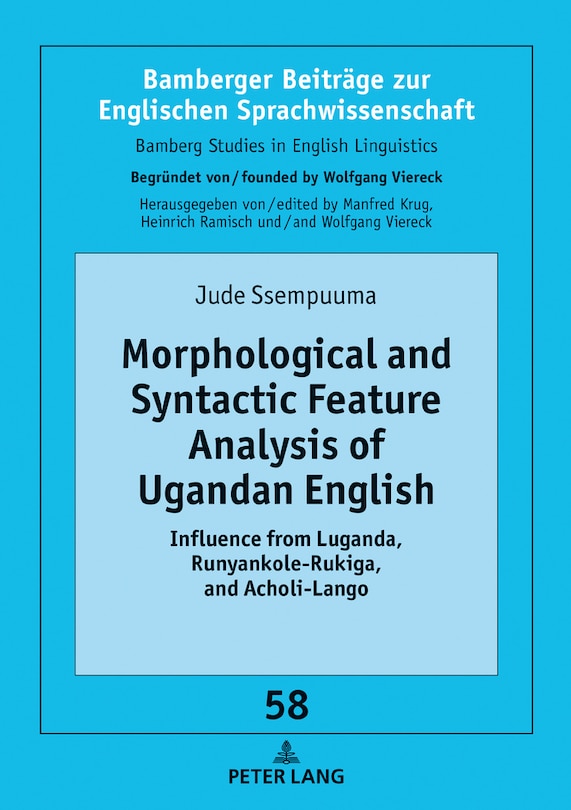 Couverture_Morphological and Syntactic Feature Analysis of Ugandan English