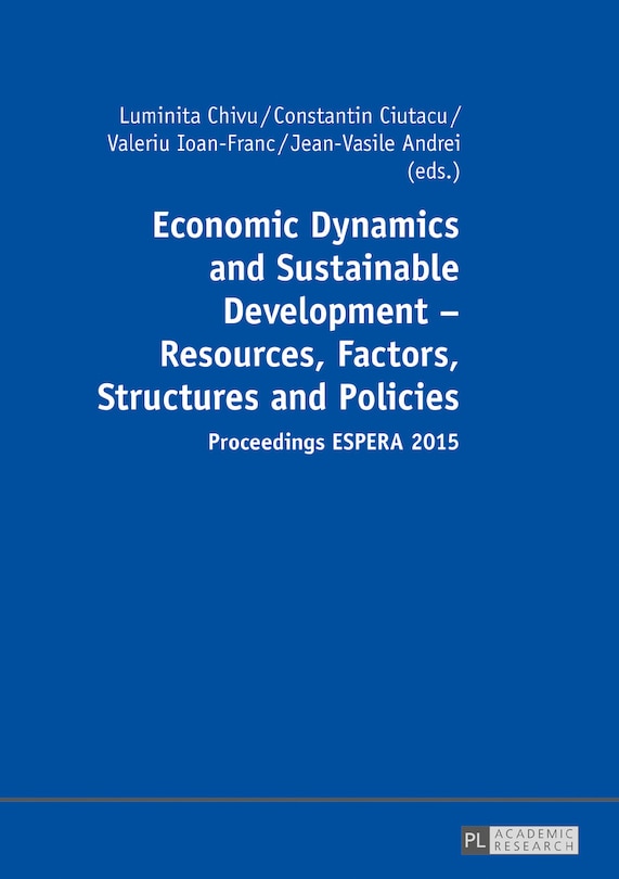 Front cover_Economic Dynamics and Sustainable Development - Resources, Factors, Structures and Policies