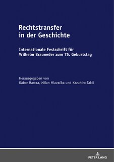 Couverture_Rechtstransfer In Der Geschichte