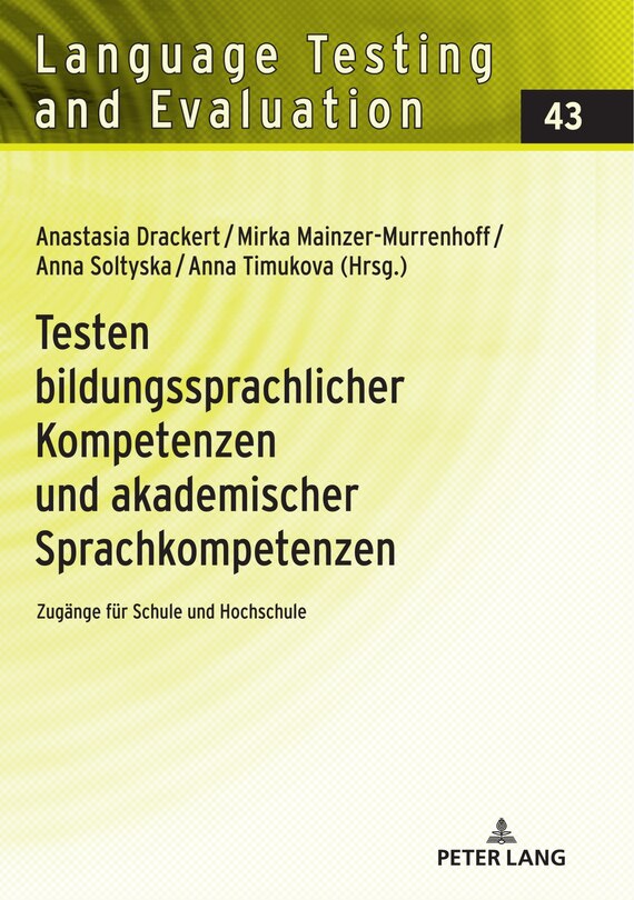 Front cover_Testen Bildungssprachlicher Kompetenzen Und Akademischer Sprachkompetenzen
