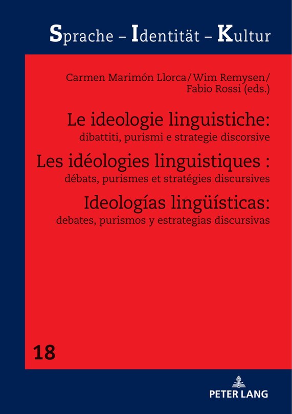 Front cover_Les idéologies linguistiques : débats, purismes et stratégies discursives