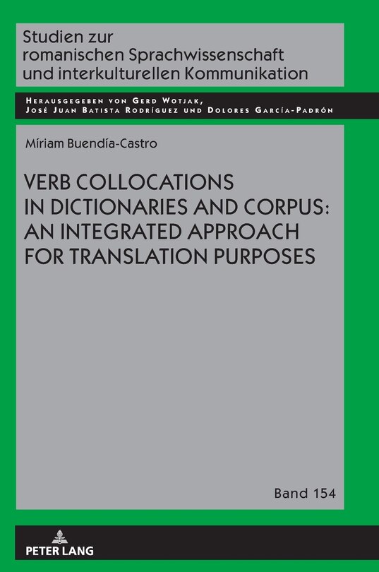Couverture_Verb Collocations In Dictionaries And Corpus: An Integrated Approach For Translation Purposes