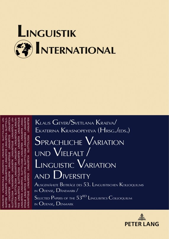 Front cover_Sprachliche Variation und Vielfalt / Linguistic Variation and Diversity