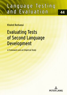 Front cover_Evaluating Tests Of Second Language Development