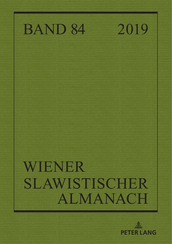 Front cover_Wiener Slawistischer Almanach Band 84/2019
