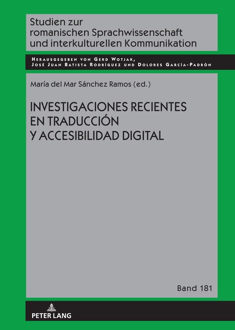 Front cover_Investigaciones recientes en traducción y accesibilidad digital