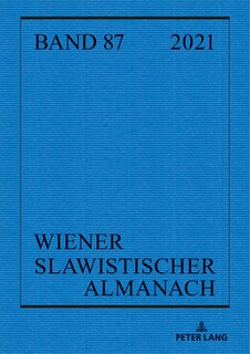 Front cover_Wiener Slawistischer Almanach Band 87/2021