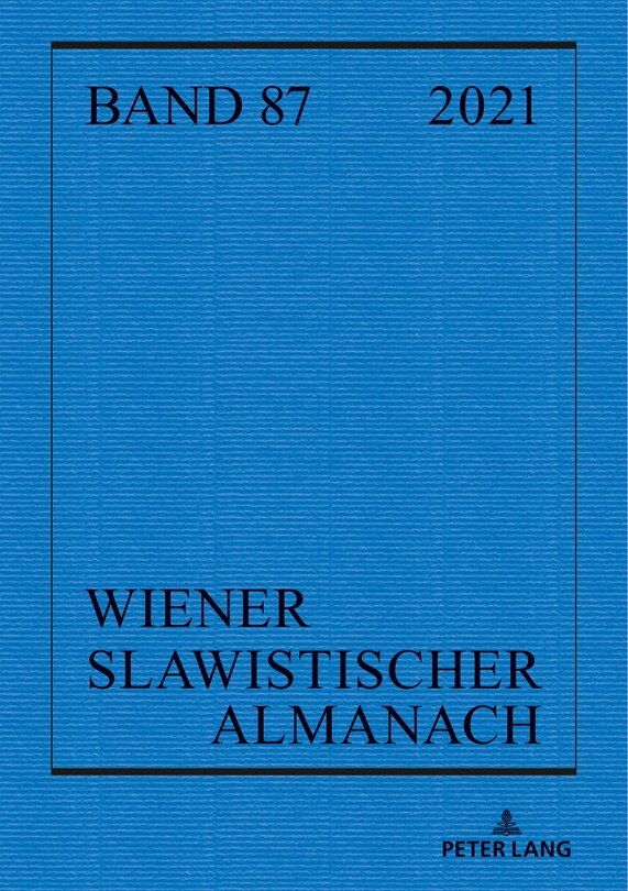 Front cover_Wiener Slawistischer Almanach Band 87/2021