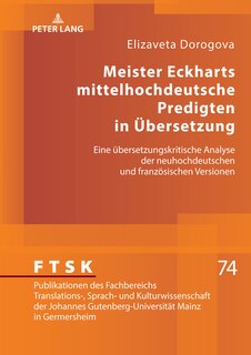 Front cover_Meister Eckharts mittelhochdeutsche Predigten in Uebersetzung
