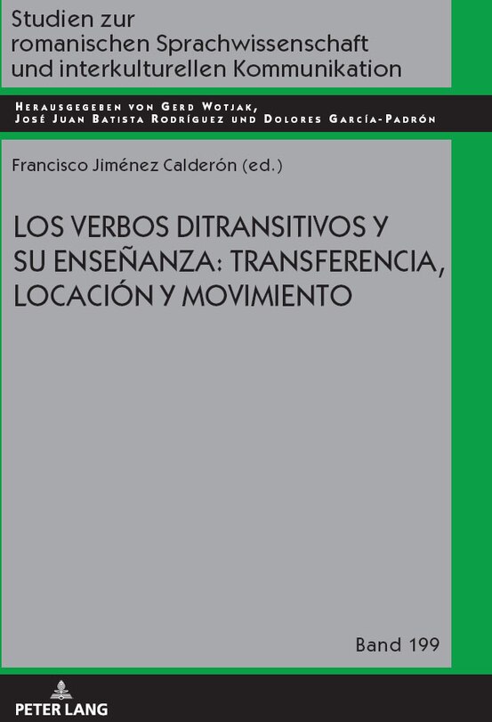 Couverture_Los verbos ditransitivos y su ense�anza: transferencia, locaci�n y movimiento