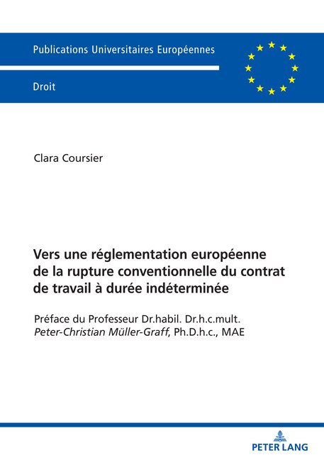 Couverture_Vers une réglementation européenne de la rupture conventionnelle du contrat de travail à durée indéterminée