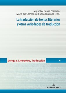 Front cover_La traducci�n de textos literarios y otras variedades de traducci�n
