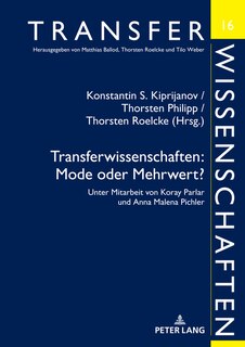 Front cover_Transferwissenschaften: Mode oder Mehrwert?