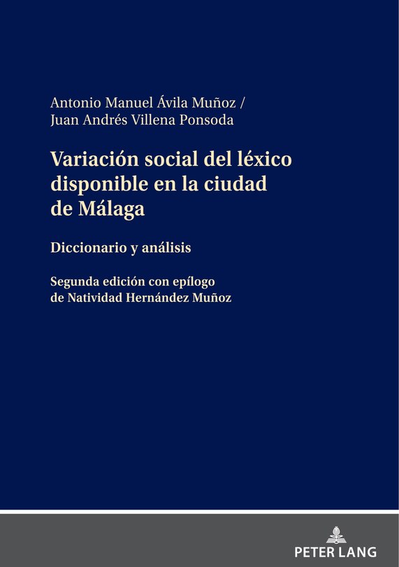 Front cover_Variaci�n social del l�xico disponible en la ciudad de M�laga