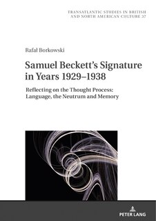 Front cover_Samuel Beckett's Signature in Years 1929-1938