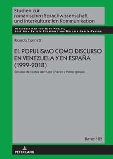 Front cover_El populismo como discurso en Venezuela y en Espa�a (1999-2018)
