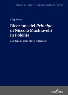 Front cover_Ricezione del Principe di Niccolò Machiavelli in Polonia