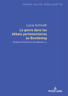 Front cover_Le genre dans les d�bats parlementaires au Bundestag