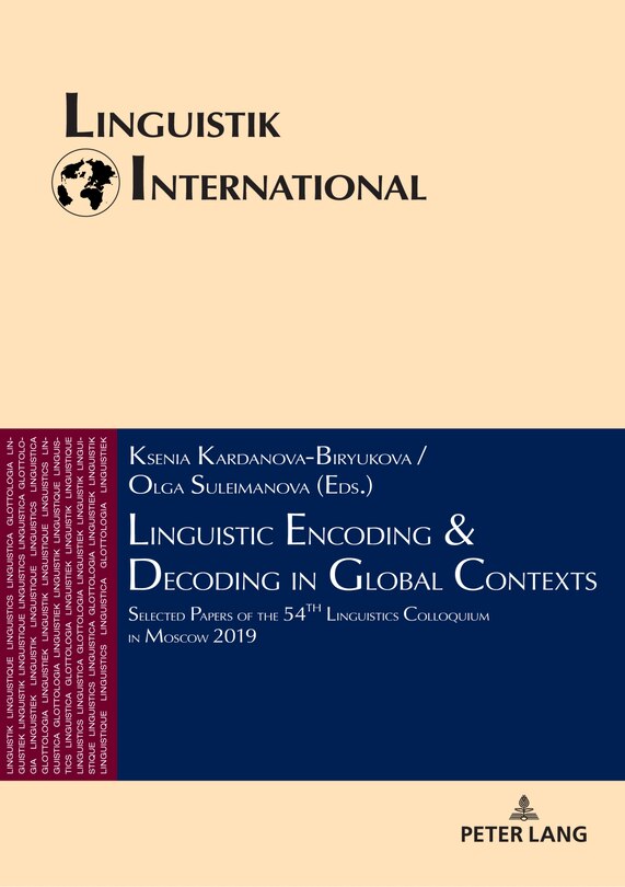 Front cover_Linguistic Encoding & Decoding in Global Contexts