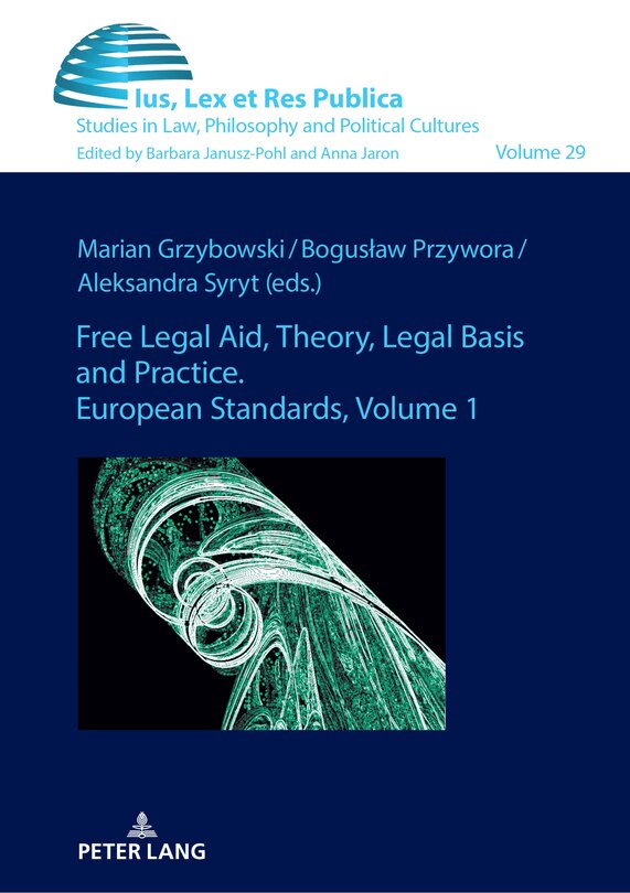 Couverture_Free Legal Aid, Theory, Legal Basis and Practice. European Standards