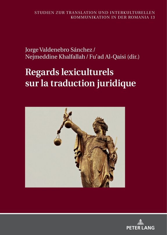Front cover_Regards lexiculturels sur la traduction juridique