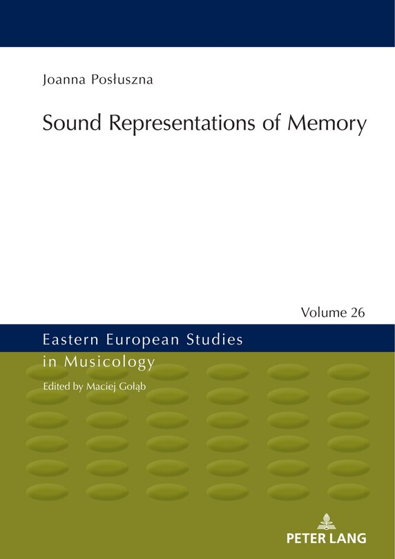Couverture_Sound Representations of Memory