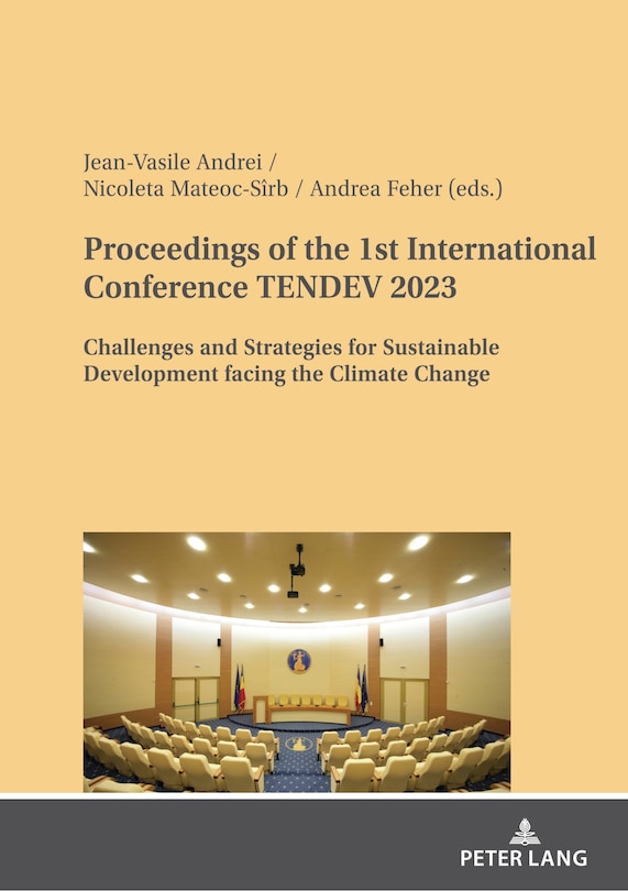 Couverture_Proceedings of the 1st International Conference TENDEV 2023