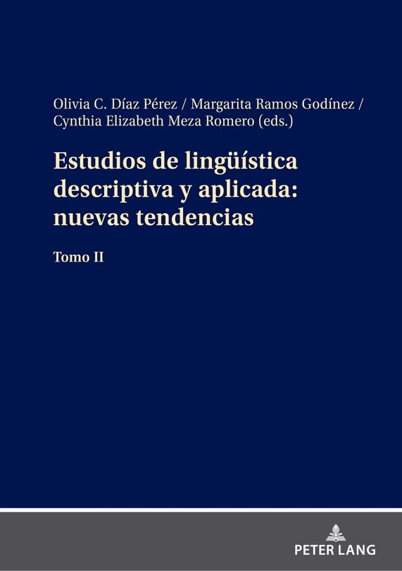 Front cover_Estudios de lingue�stica descriptiva y aplicada: nuevas tendencias