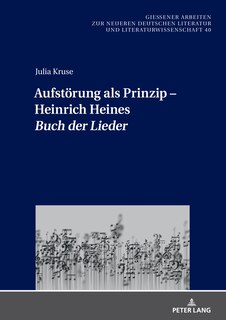 Front cover_Aufstoerung als Prinzip - Heinrich Heines �Buch der Lieder�