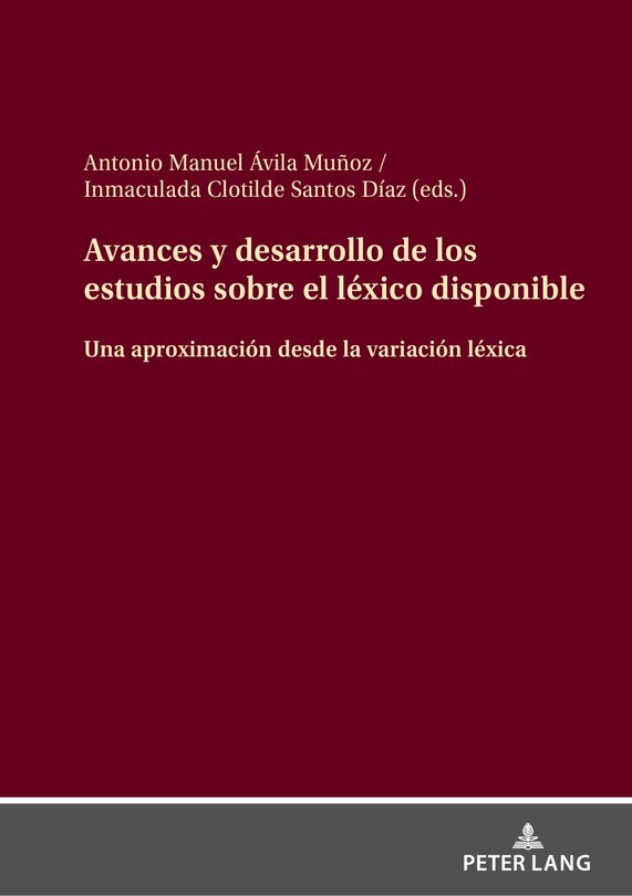 Front cover_Avances y desarrollo de los estudios sobre el l�xico disponible