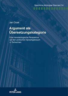 Front cover_Argument als Uebersetzungskategorie