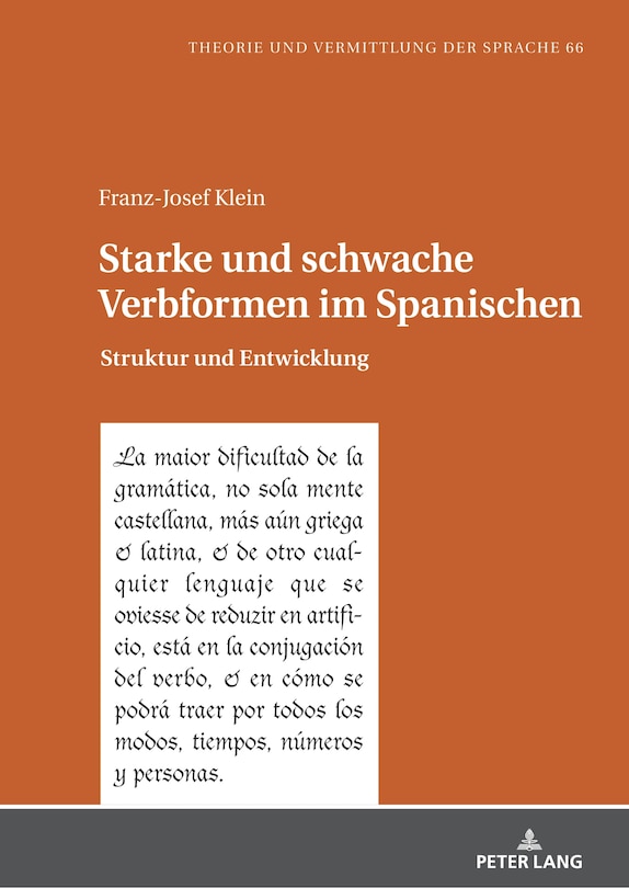 Couverture_Starke und schwache Verbformen im Spanischen