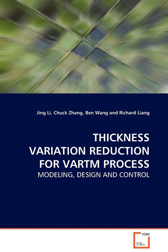 Front cover_Thickness Variation Reduction for Vartm Process