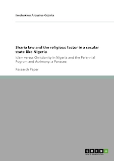 Couverture_Sharia law and the religious factor in a secular state like Nigeria