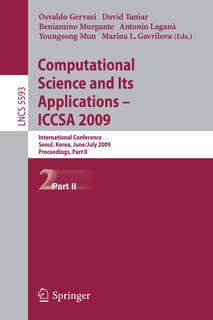 Couverture_Computational Science And Its Applications - Iccsa 2009