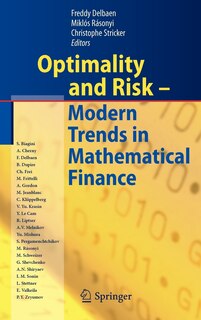 Couverture_Optimality and Risk - Modern Trends in Mathematical Finance