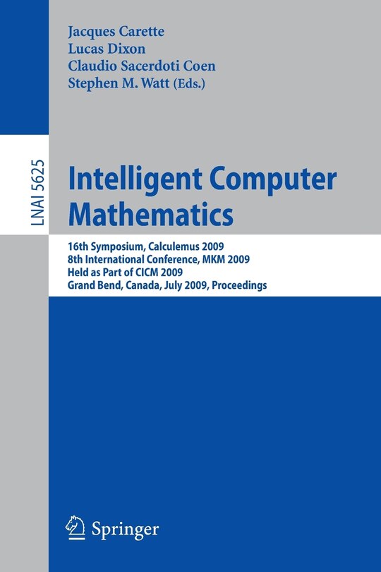 Front cover_Intelligent Computer Mathematics
