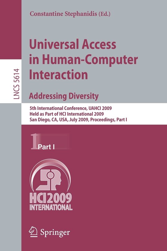 Couverture_Universal Access in Human-Computer Interaction. Addressing Diversity