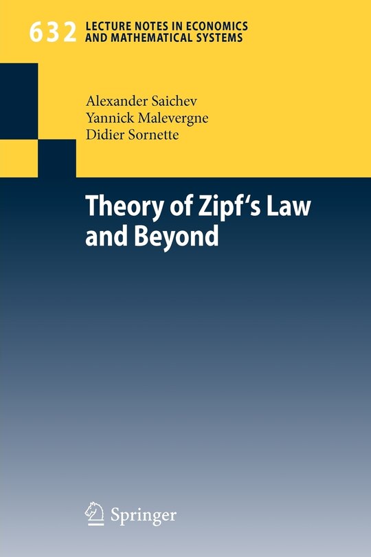 Front cover_Theory of Zipf's Law and Beyond