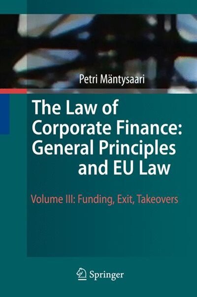 Couverture_The Law Of Corporate Finance