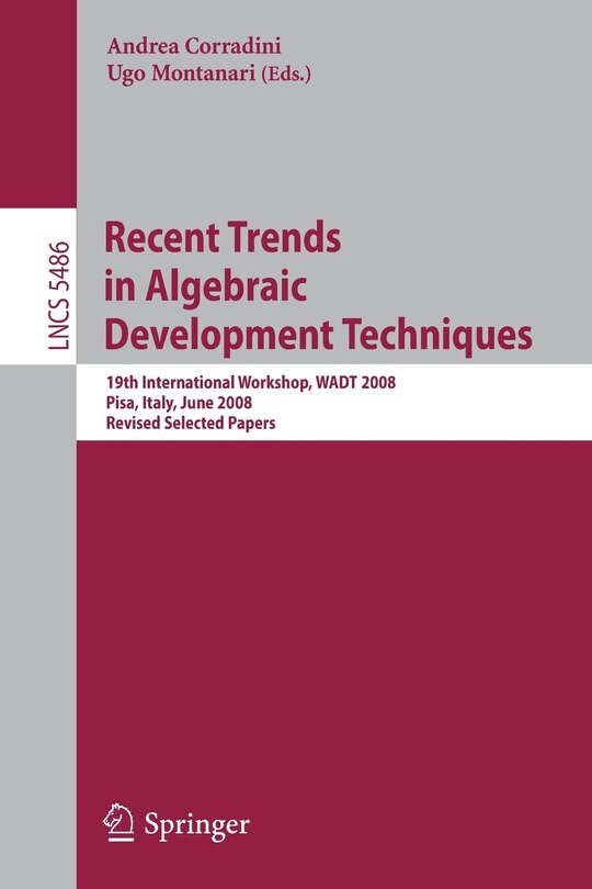 Couverture_Recent Trends in Algebraic Development Techniques