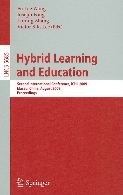 Front cover_Hybrid Learning and Education